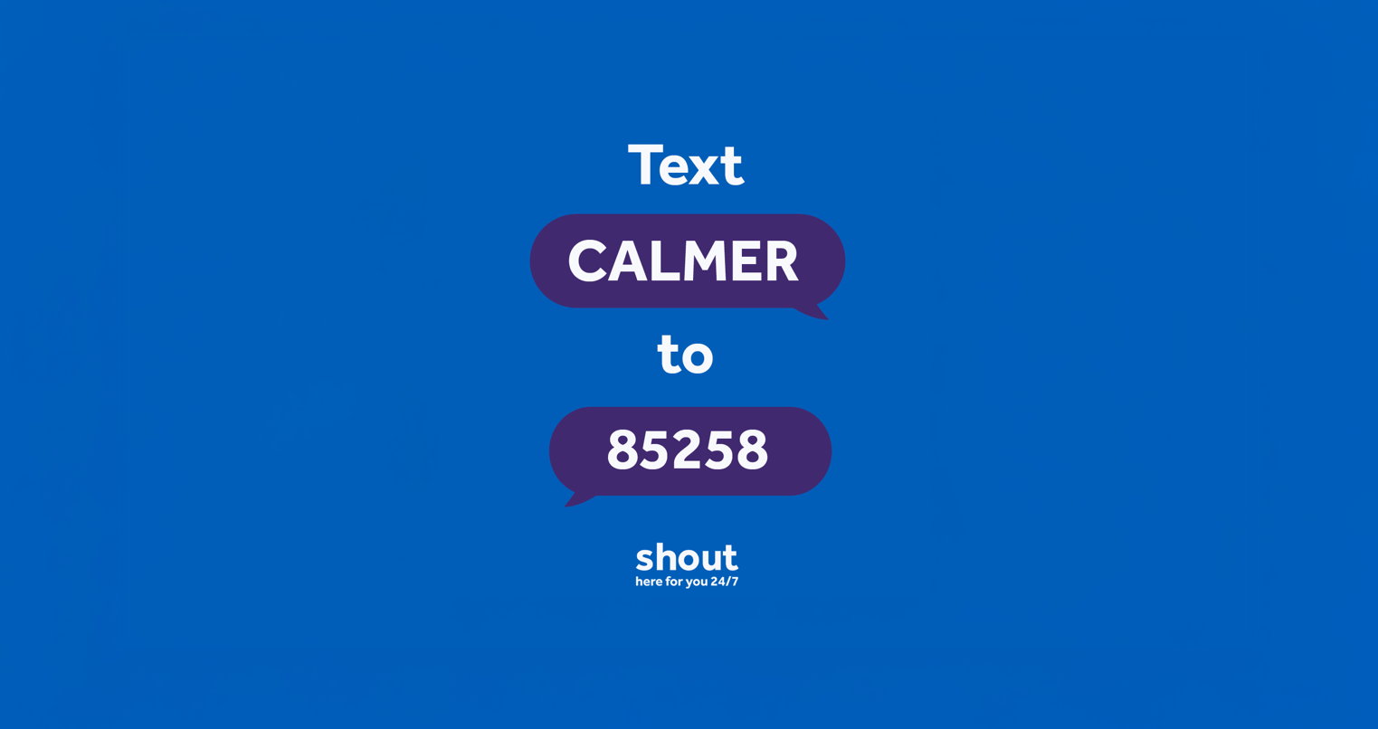 If you’re feeling low, anxious, or stressed, help is available by text
